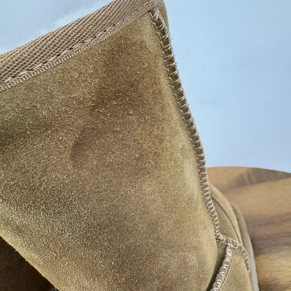 New Womens Koolaburra By Ugg Koola Short Lined Chestnut Boots‎ Size 9 M NWOB